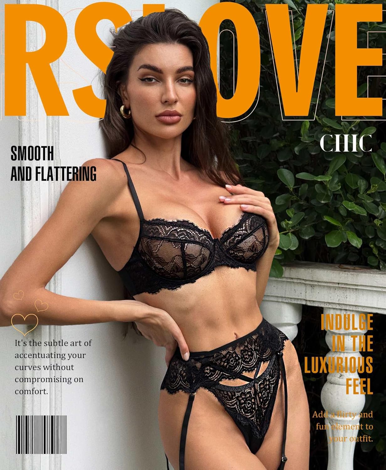 RSLOVE lingerie set for women - Lingerie Women Sexy Set Bra Set Ladies Sexy Straps Underwear Set 3 Pieces
