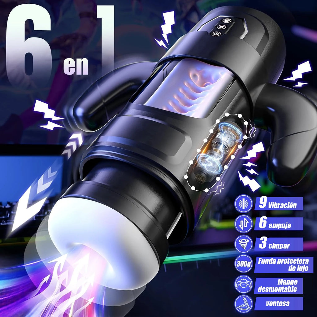 Automatisk masturbator med sugfunktion