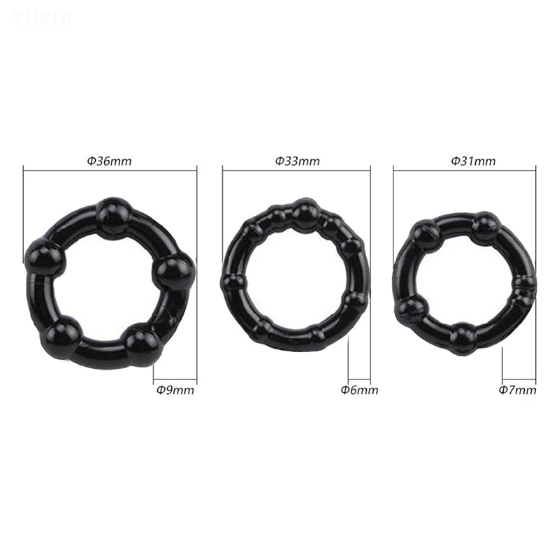 3-pack silikonringar